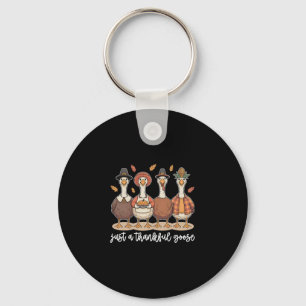 Just A Thankful Goose Key Ring