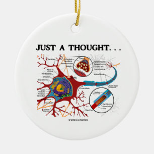 Just A Thought ... (Neuron / Synapse) Ceramic Tree Decoration