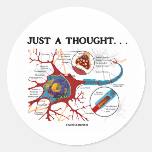 Just A Thought... (Neuron / Synapse) Classic Round Sticker