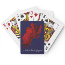 Just a Touch of Jazz Dewy Rose Playing Cards