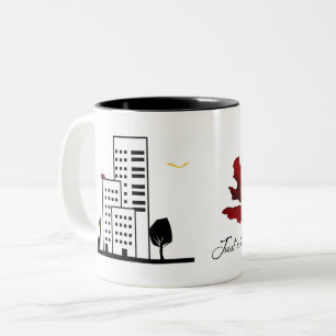 Just a Touch of Jazz Golden Bird and Rose Mug