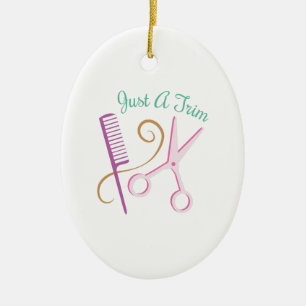 Just A Trim Ceramic Tree Decoration