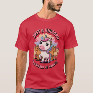 Just A Unicorn In A World Of Horses boy T-Shirt