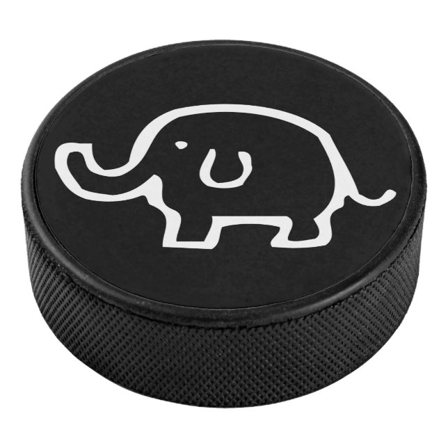 Just a White Elephant  Hockey Puck (3/4)