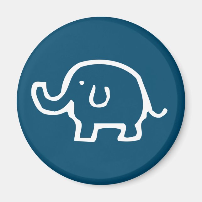 Just a White Elephant  Magnet (Front)
