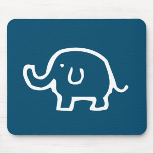 Just a White Elephant  Mouse Mat