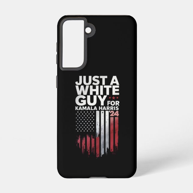Just A White Guy For Kamala Harris Election 2024 Samsung Galaxy S21 Case (Back)