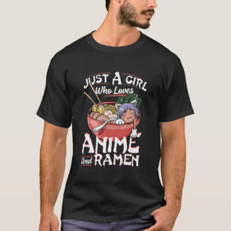 Just A Who Loves Anime And Ra Japanese Ga T-Shirt