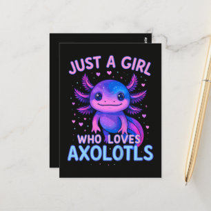 Just A Who Loves Axolotls Postcard