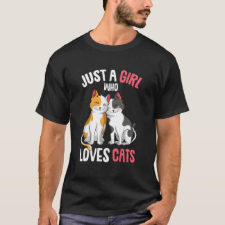 Just A Who Loves Cats Kitty Cat T-Shirt