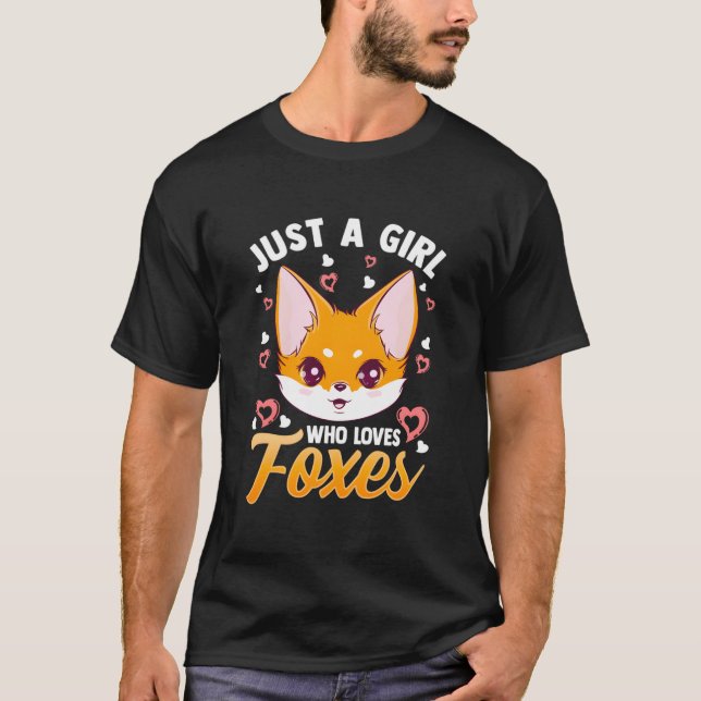 Just A Who Loves Foxes Fox Mom T-Shirt (Front)