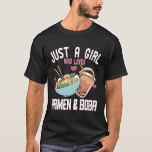 Just A Who Loves Ra Boba Bubble Tea Otaku T-Shirt