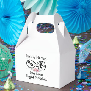 just a woman who loves dogs and Pickleball Favour Box