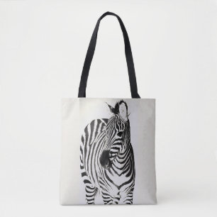 Just a zebra tote bag