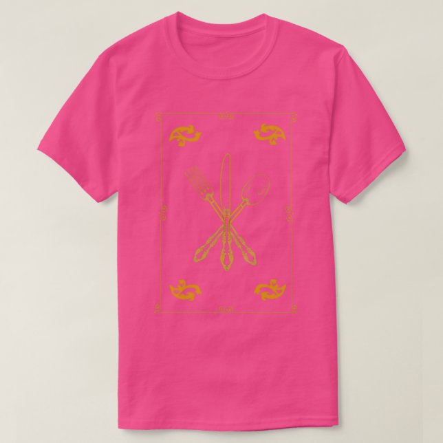 Just Add Magic Utensils Gold with Border  T-Shirt (Design Front)