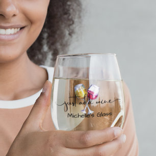 Just Add Wine Stemless Wine Glass