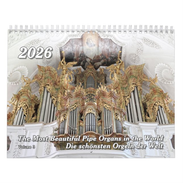 Just Adorable Pipe Organs 2026 – An Organ Calendar (Cover)
