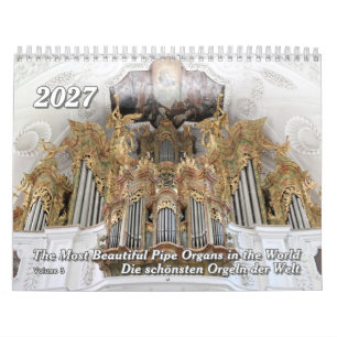 Just Adorable Pipe Organs – An 2027 Organ Calendar