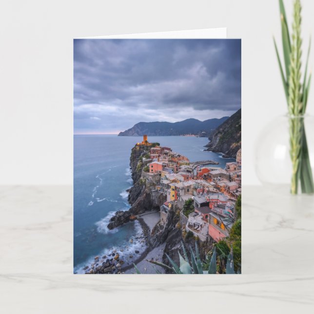 Just After Sunset | Vernazza, Cinque Terre, Italy Card (Front)