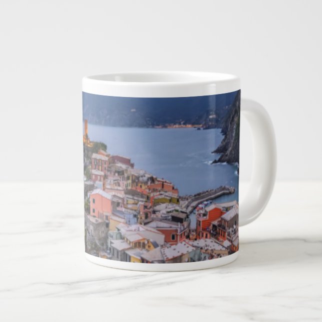 Just After Sunset | Vernazza, Cinque Terre, Italy Large Coffee Mug (Front Right)
