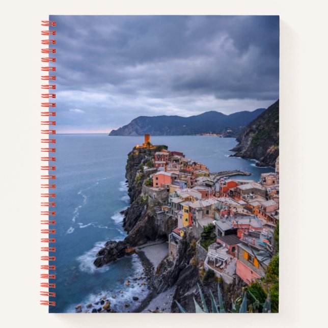 Just After Sunset | Vernazza, Cinque Terre, Italy Notebook (Front)