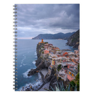 Just After Sunset   Vernazza, Cinque Terre, Italy Notebook