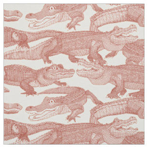 just alligators paprika fabric