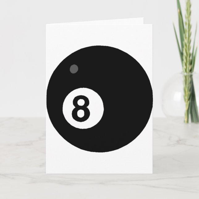 Just an eight ball card (Front)