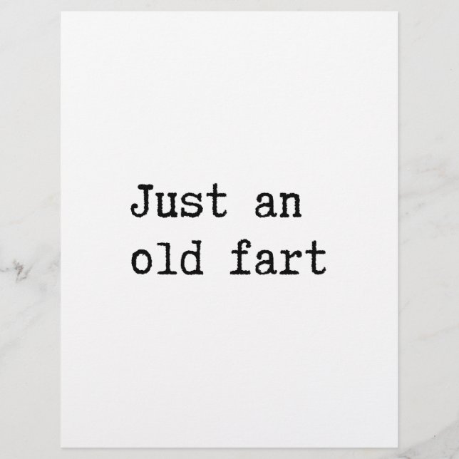 Just An Old Fart (Front)