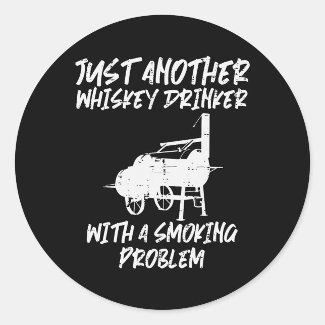 Just Another Bbq Grill Funny Barbecue Meat Grillin Classic Round Sticker (Front)