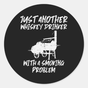 Just Another Bbq Grill Funny Barbecue Meat Grillin Classic Round Sticker