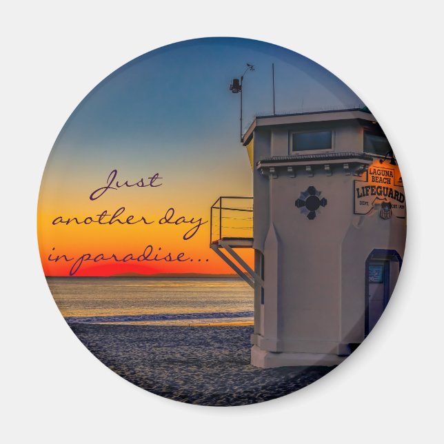 Just another day in paradise - Fridge magnet (Front)