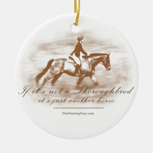 Just Another Horse Ceramic Tree Decoration (Front)