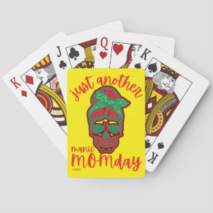 JUST ANOTHER MANIC MOMDAY funny mother's day       Playing Cards