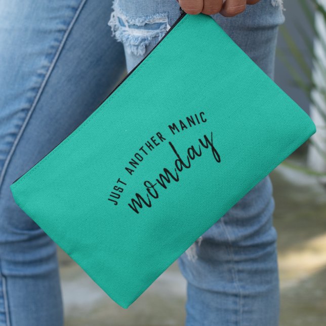 Just Another Manic Momday | Super Mum Trendy Green Accessory Pouch (Creator Uploaded)