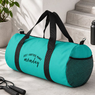 Just Another Manic Momday Super Mum Trendy Green Duffle Bag