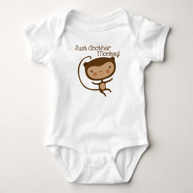Just Another Monkey Baby Bodysuit (Front)