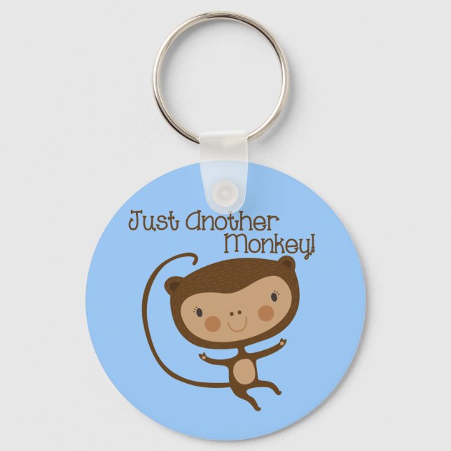 Just Another Monkey Key Ring (Front)