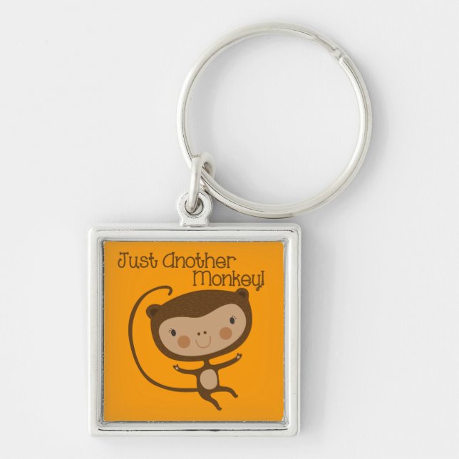 Just Another Monkey Key Ring (Front)