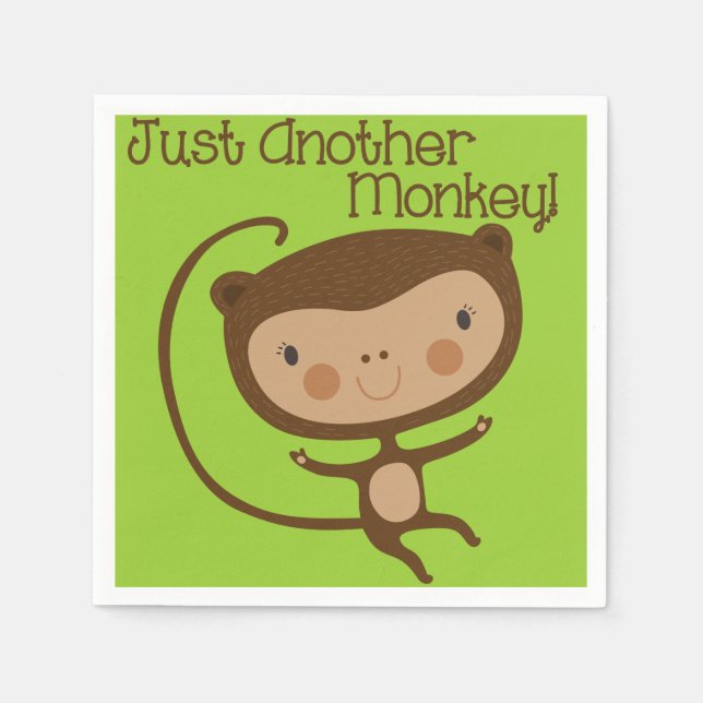 Just Another Monkey Napkin (Front)