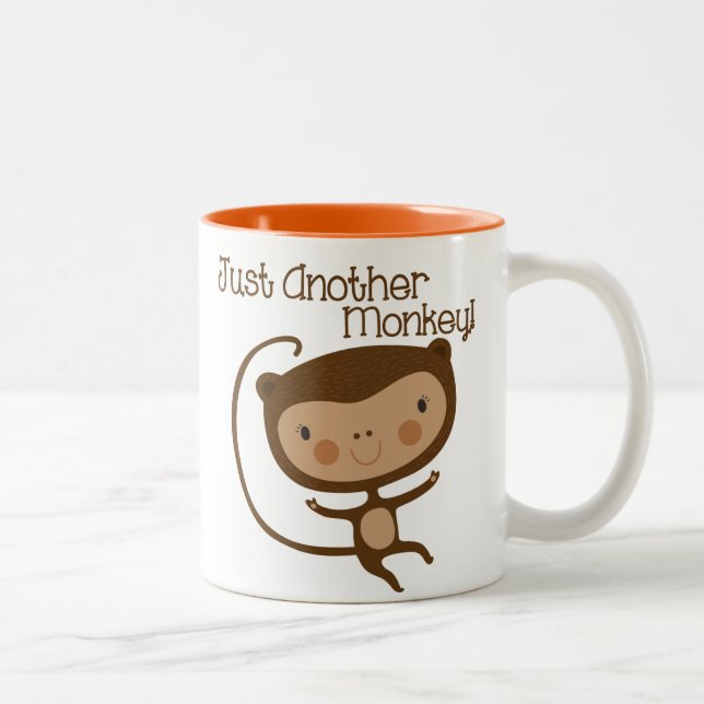 Just Another Monkey Two-Tone Coffee Mug (Right)