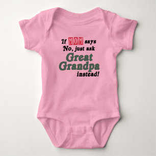 Just Ask Great Grandpa Baby Bodysuit