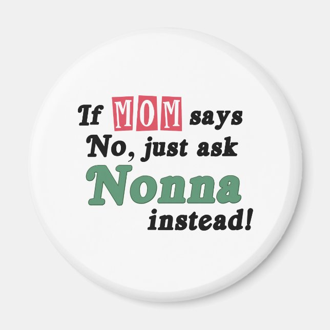 Just Ask Nonna Magnet (Front)