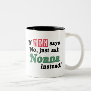 Just Ask Nonna Two-Tone Coffee Mug