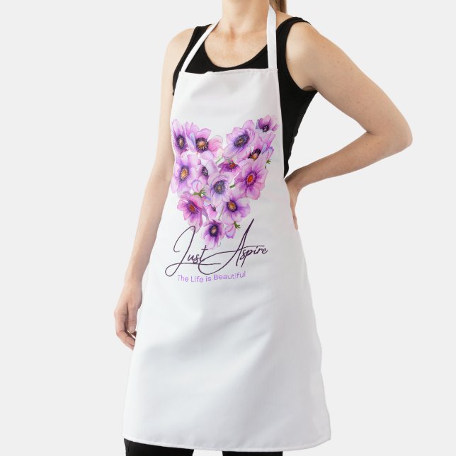 Just Aspire Print Apron (Insitu)