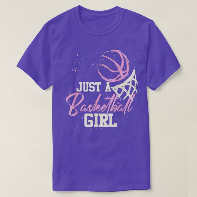 Just Basketball Girl Player Funny Woman Softball M T-Shirt (Design Front)