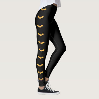 Just Batty (Orange) Halloween Leggings