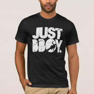 just bboy - white distressed T-Shirt