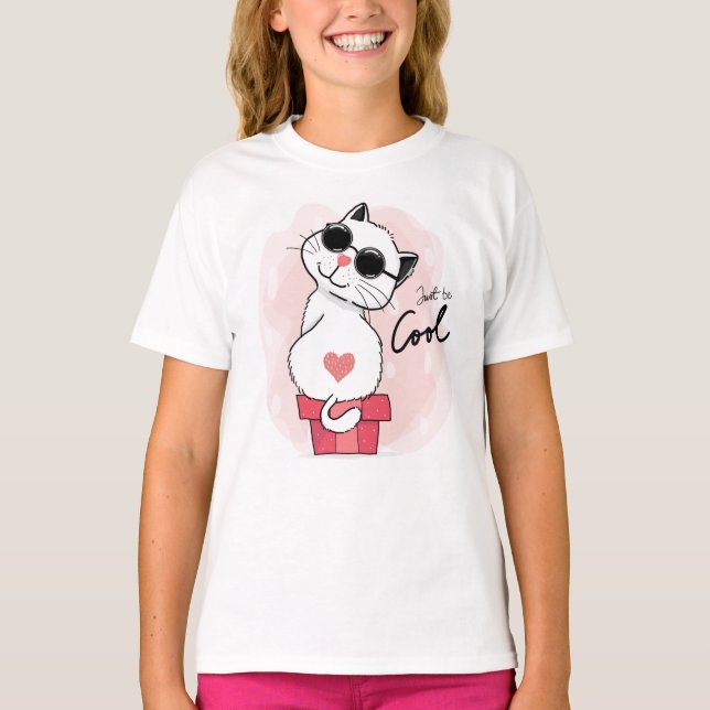 Just be cool cat T-Shirt (Front)