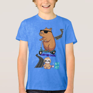 Just Be Cool Not Hot Kids T-Shirt Fun & Playful Tri-Blend Shirt